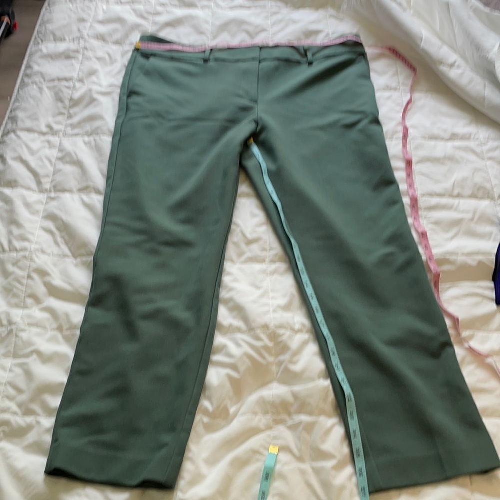 LOFT Marissa Trousers Sage Green 14